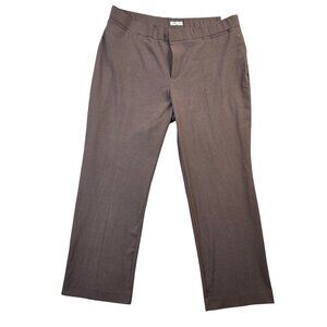 Catherines Right Fit Pants 20W Brown Stretch